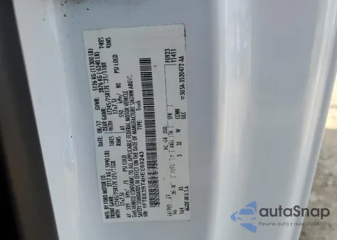 2017 Ford F350 Super Duty из США, поврежденный, VIN 1FT8X3BT4HEE69243